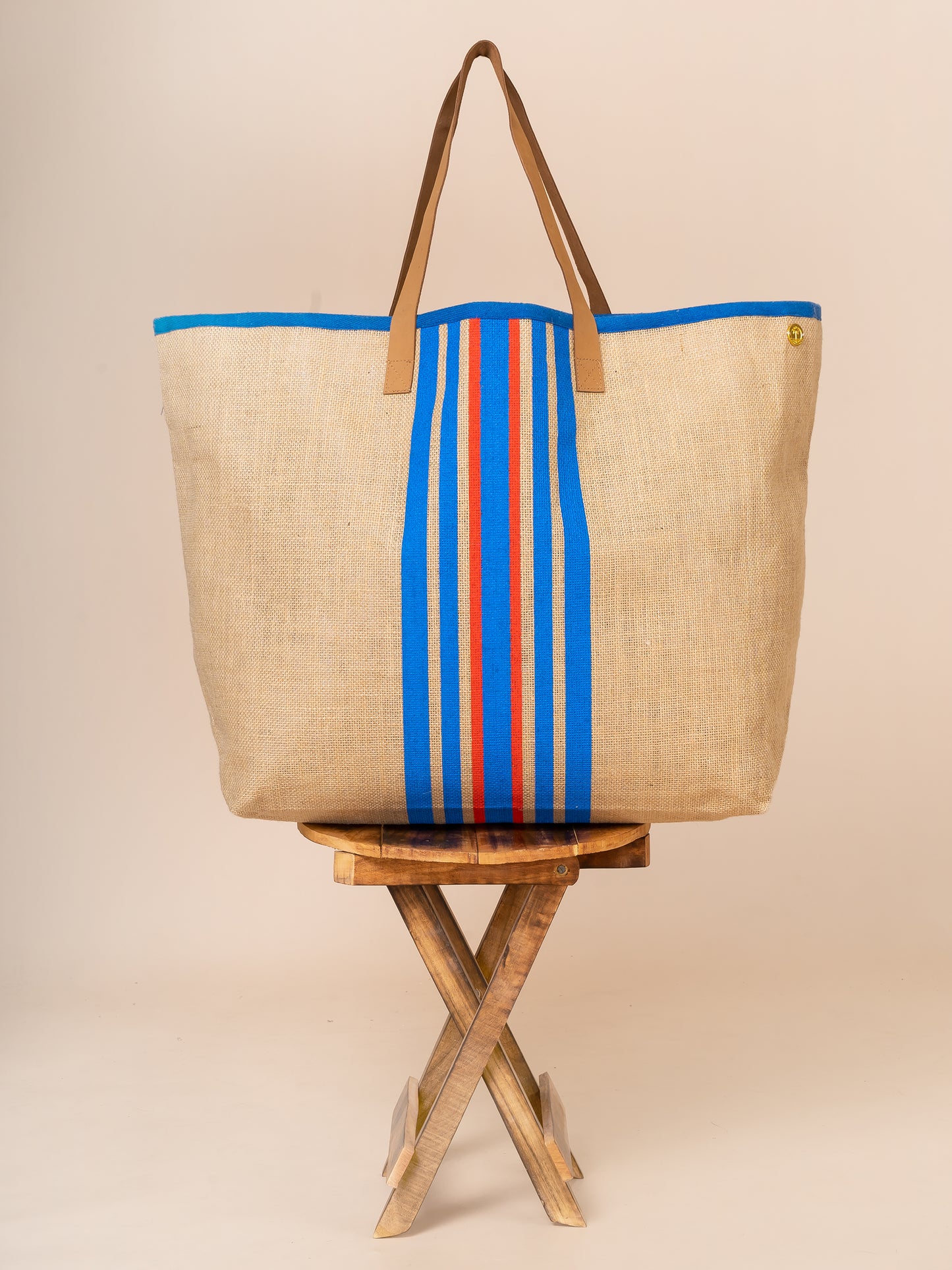 The Natural  Jute Bag Multicoloured Printed