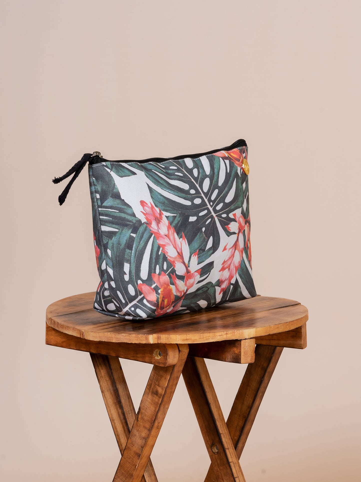 Palm Beach Cotton Canvas Travel Pouch