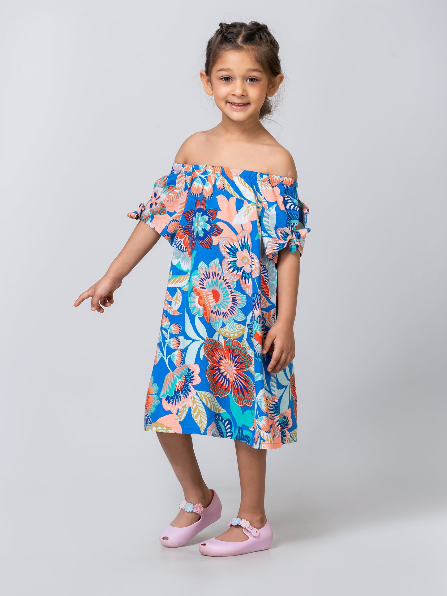 Girls Nectar Off shoulder Swim Coverup Dress