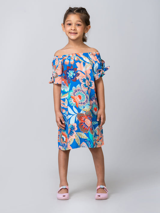 Girls Nectar Off shoulder Swim Coverup Dress