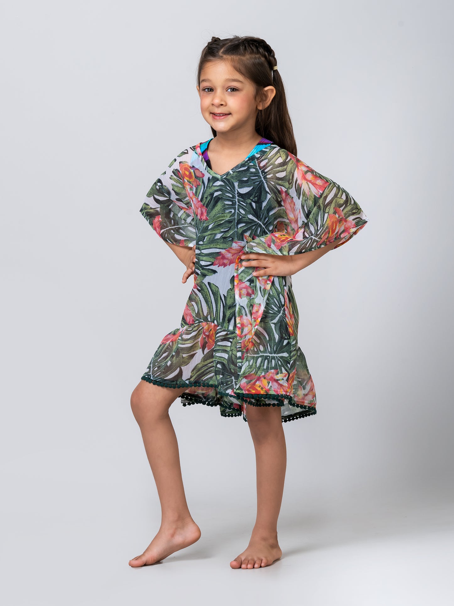 Girl's Palm Beach Swim Coverup kaftan Dress