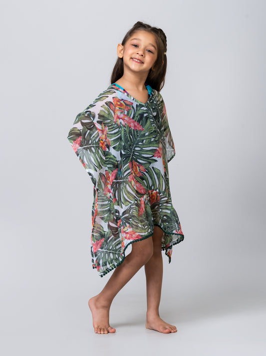 Girl's Palm Beach Swim Coverup kaftan Dress