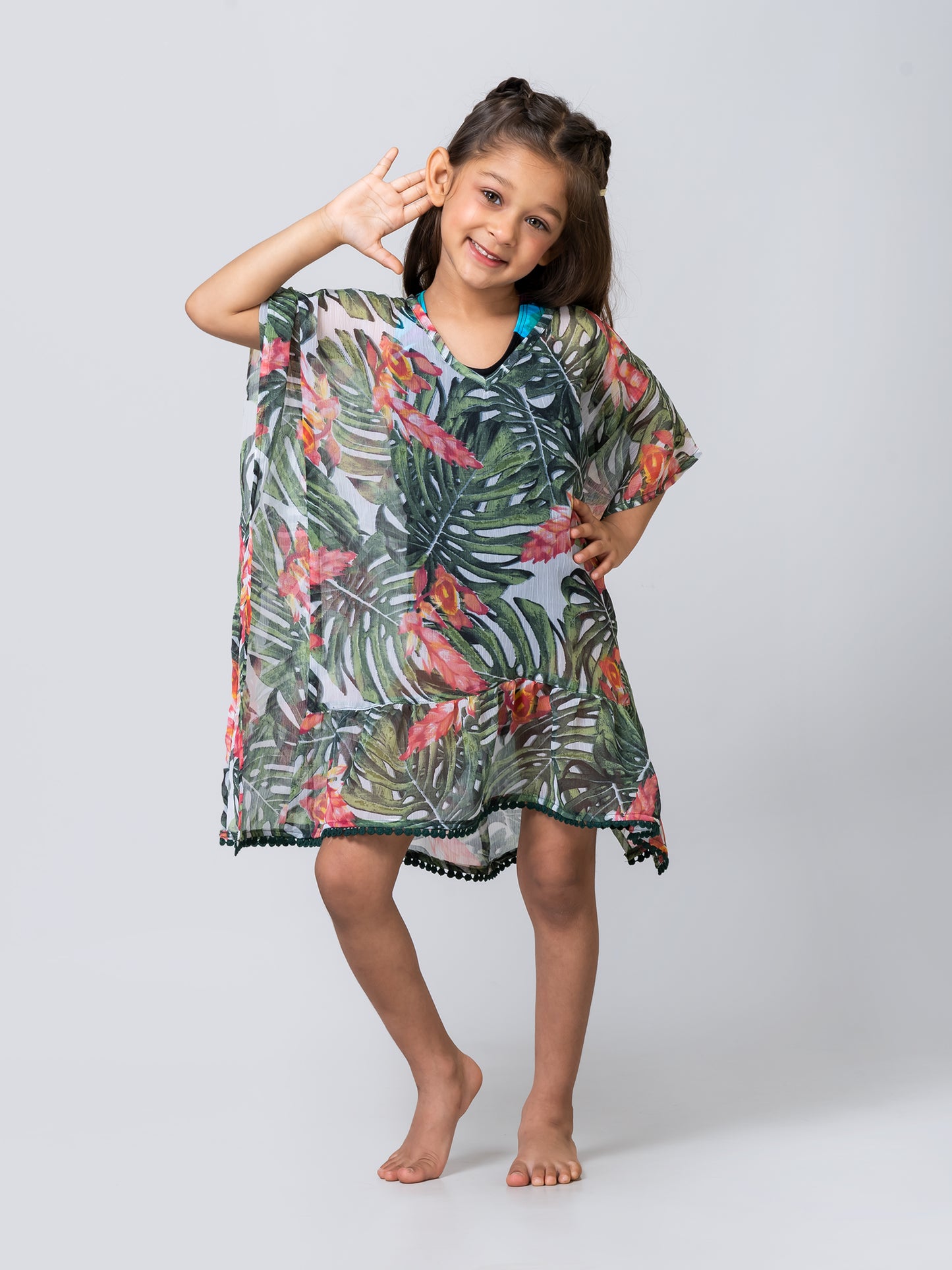 Girl's Palm Beach Swim Coverup kaftan Dress