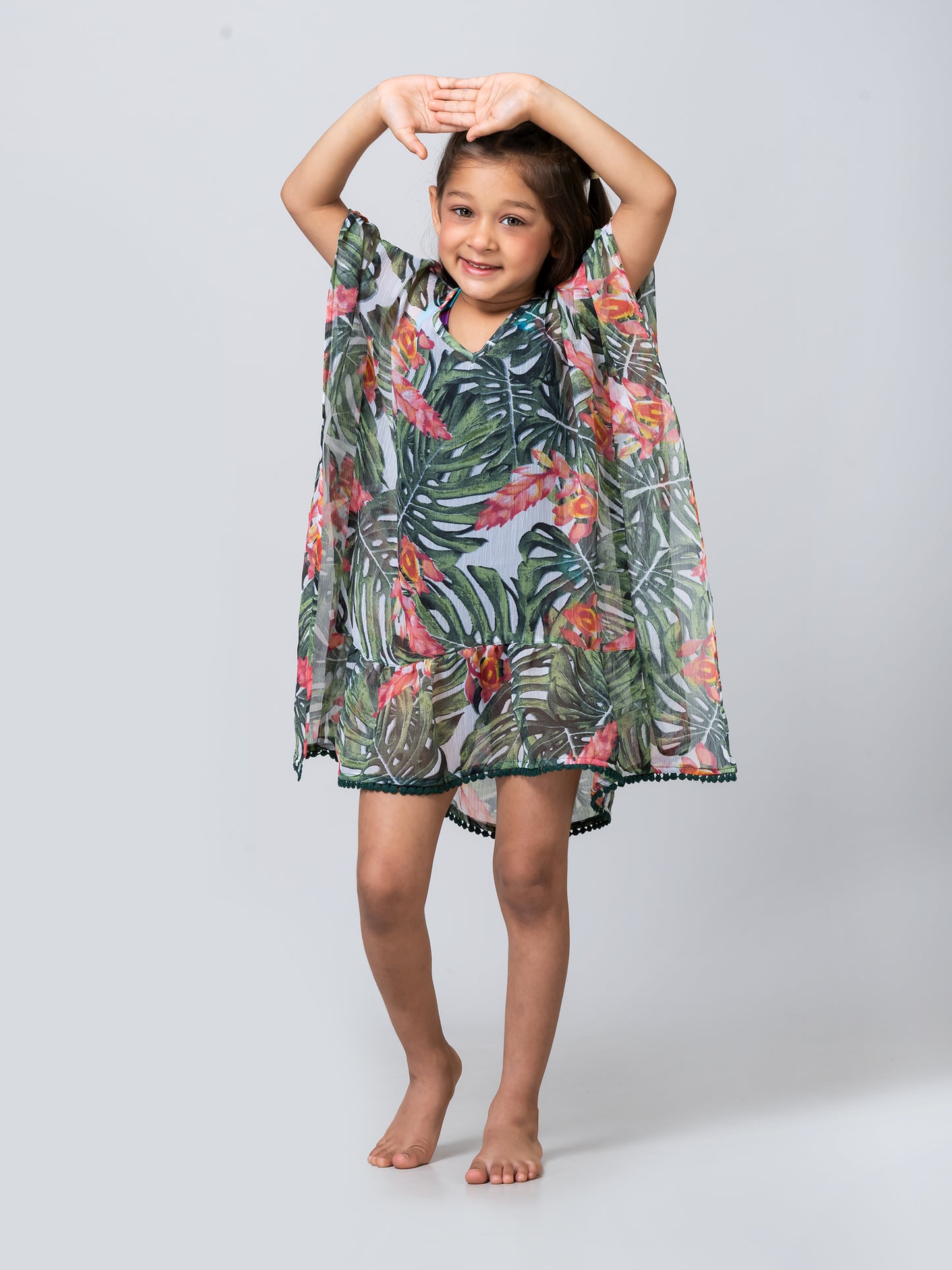 Girl's Palm Beach Swim Coverup kaftan Dress