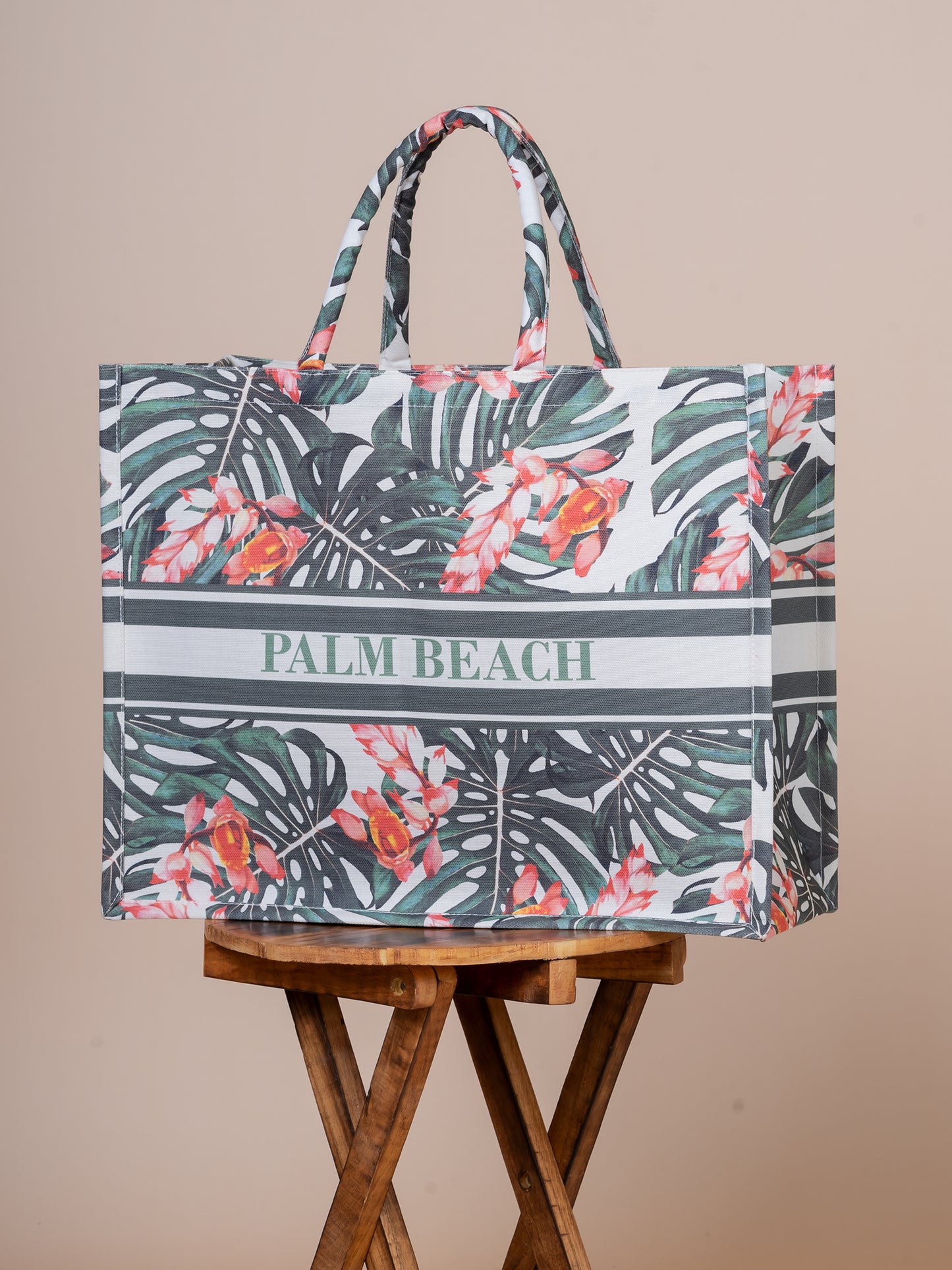 Palm Beach Cotton Canvas Big Tote