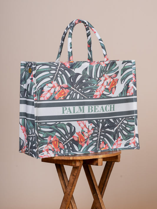 Palm Beach Cotton Canvas Big Tote