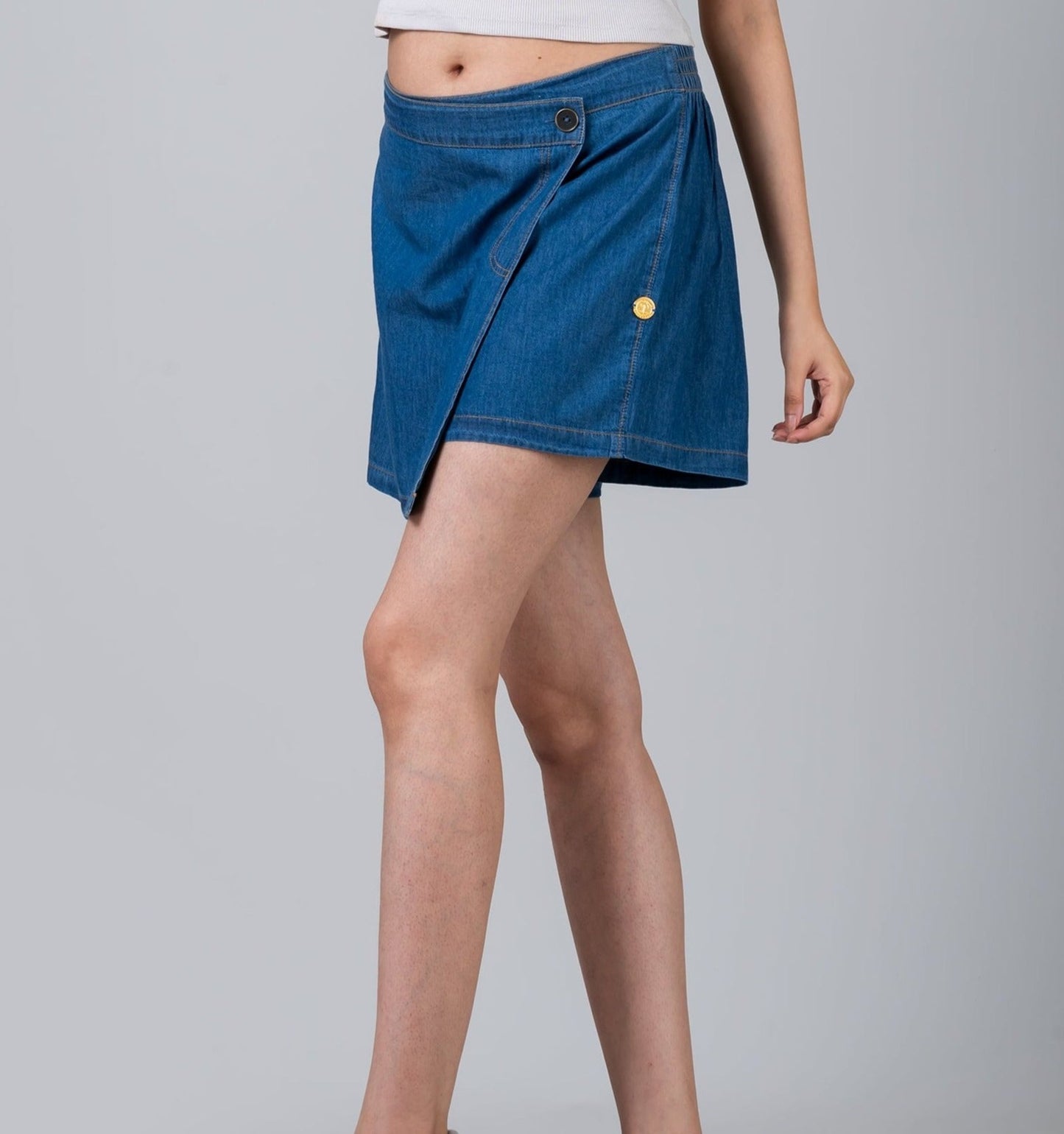 Mini Denim Skirt Skorts