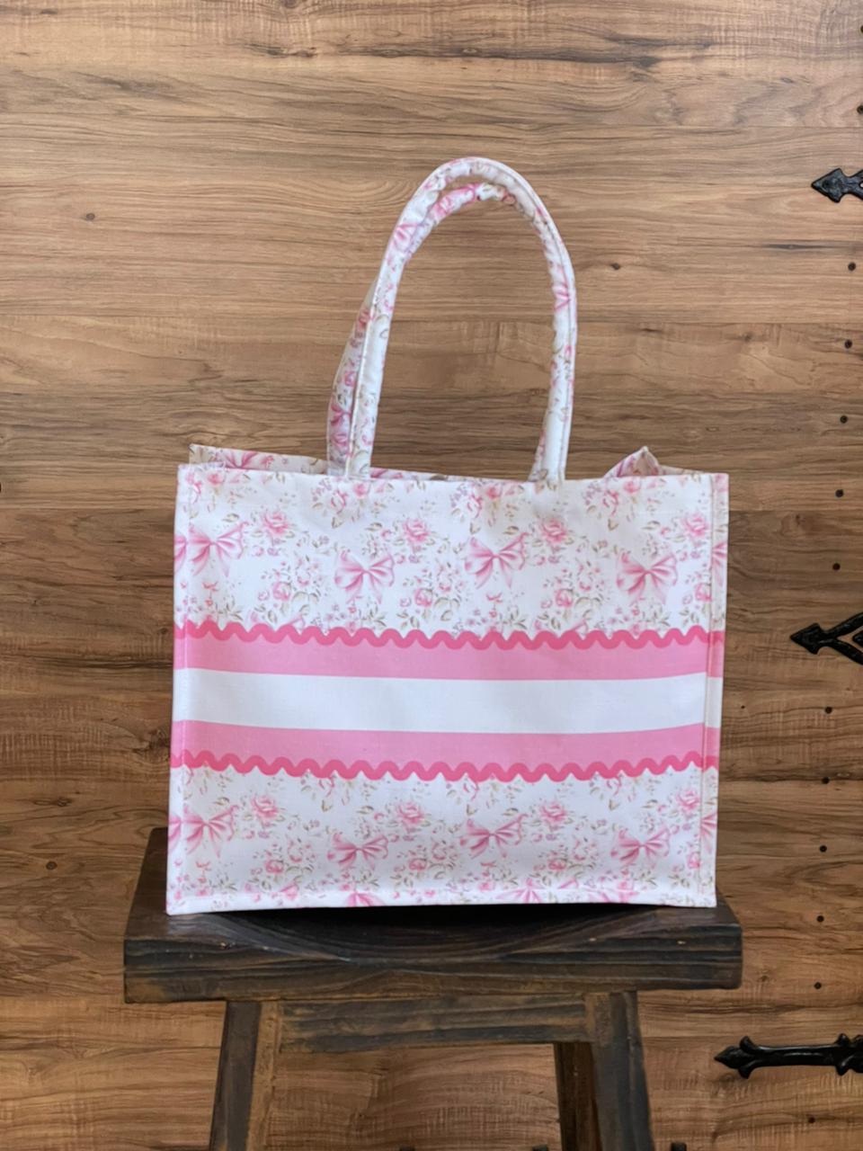 Custom Text Vintage Print-TOTE BAG