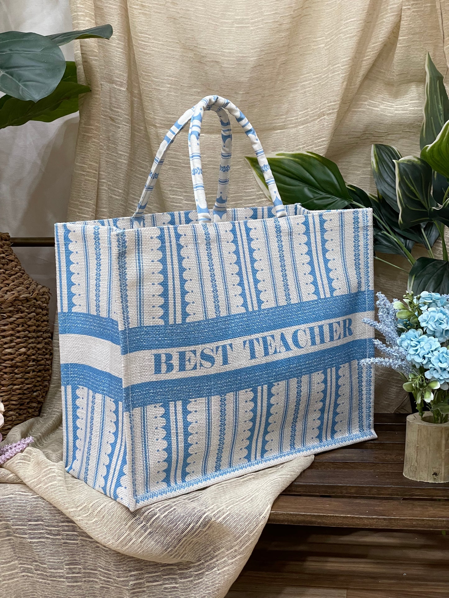 Custom Text Vintage Print-TOTE BAG